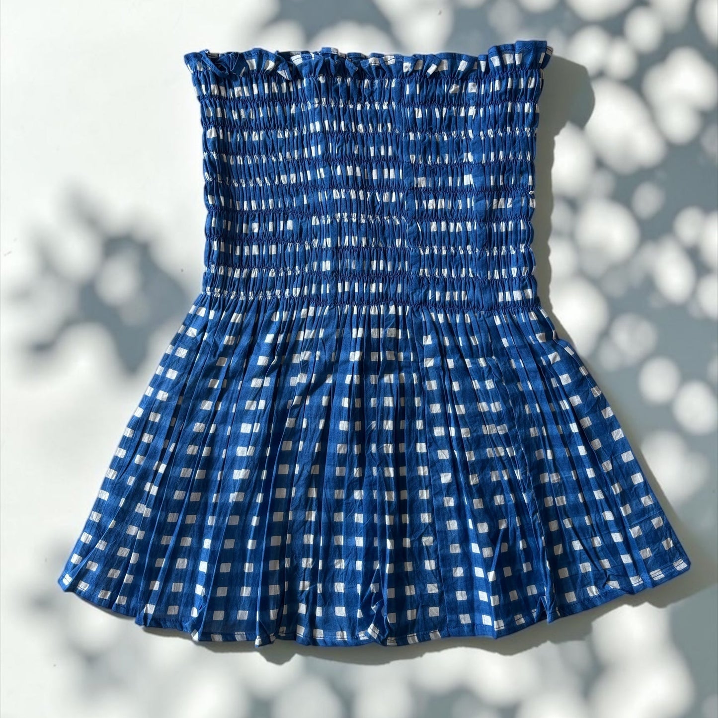 Indigo Sky Smocked Top