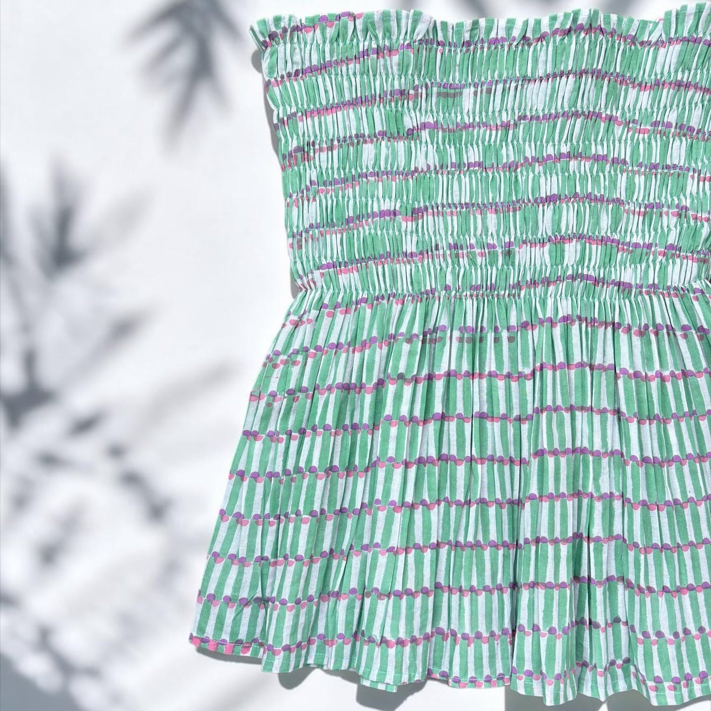 Rose Blush –  smocked top