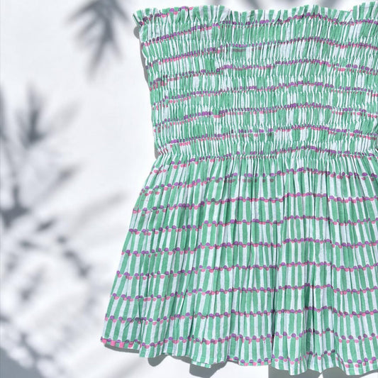 Rose Blush –  smocked top