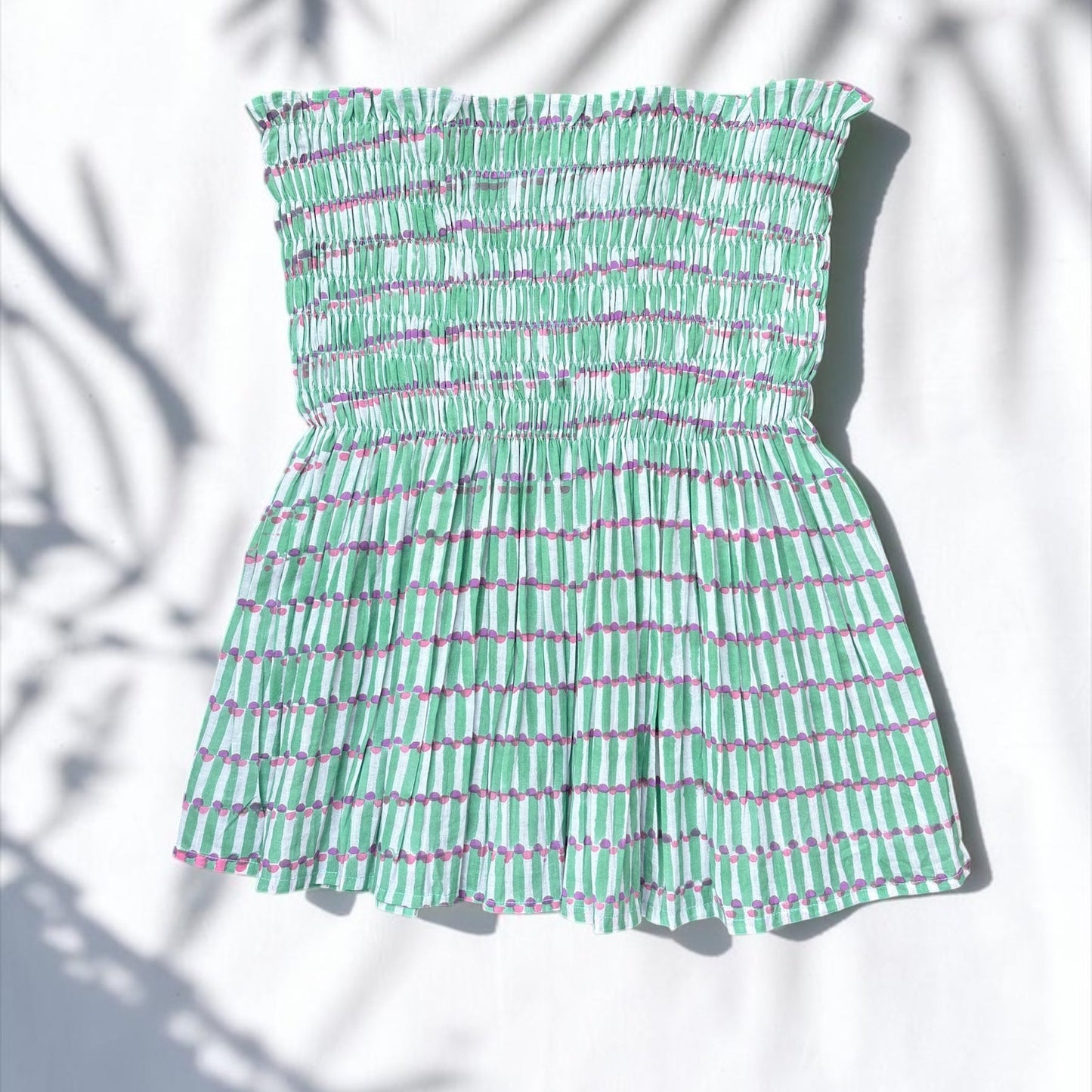 Rose Blush –  smocked top
