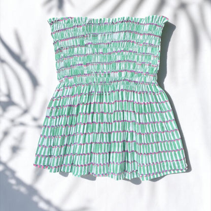 Rose Blush –  smocked top