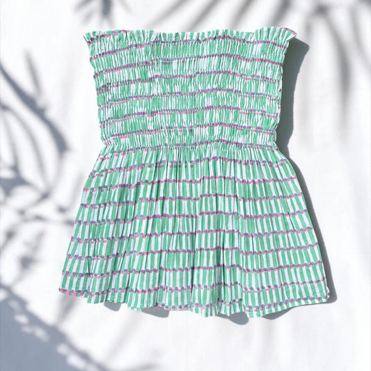 Rose Blush –  smocked top
