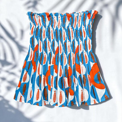 Coastal Catch Smocked  Top