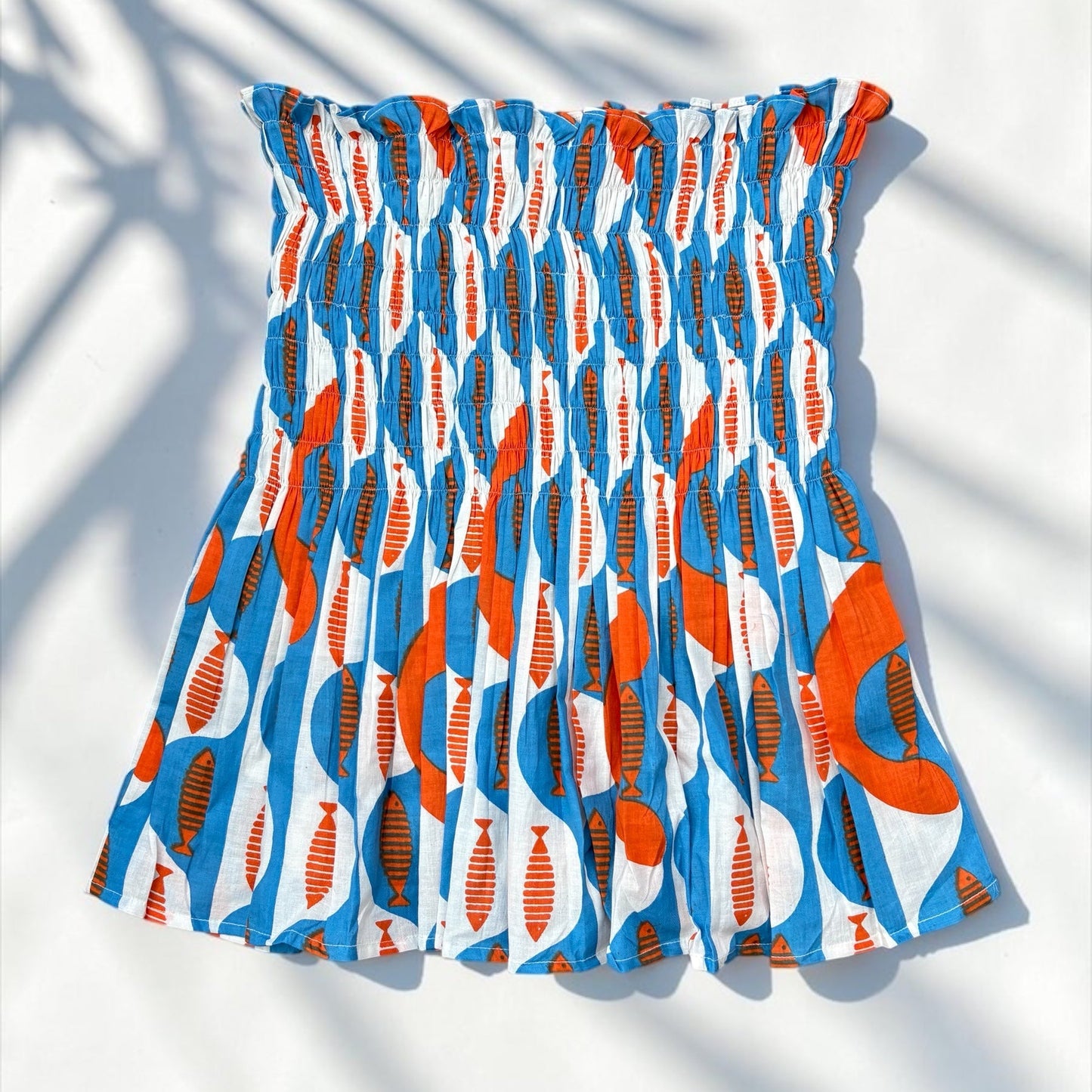 Coastal Catch Smocked  Top