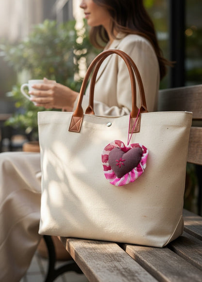 Berry Blossom Heart Charm