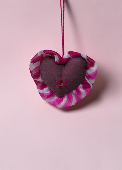 Berry Blossom Heart Charm