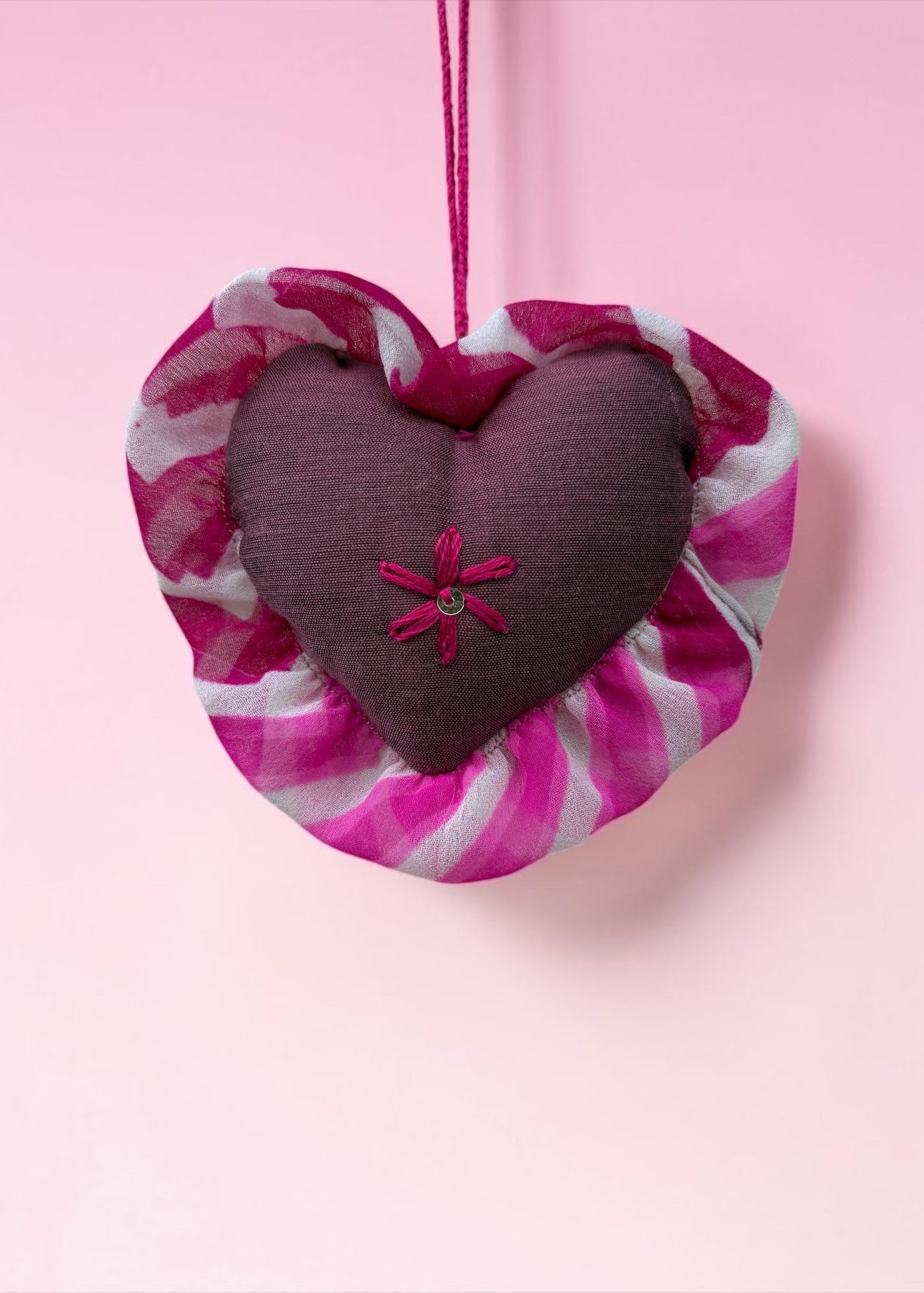 Berry Blossom Heart Charm