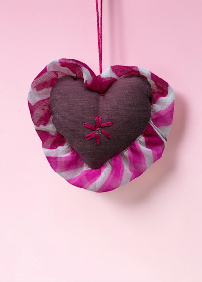 Berry Blossom Heart Charm