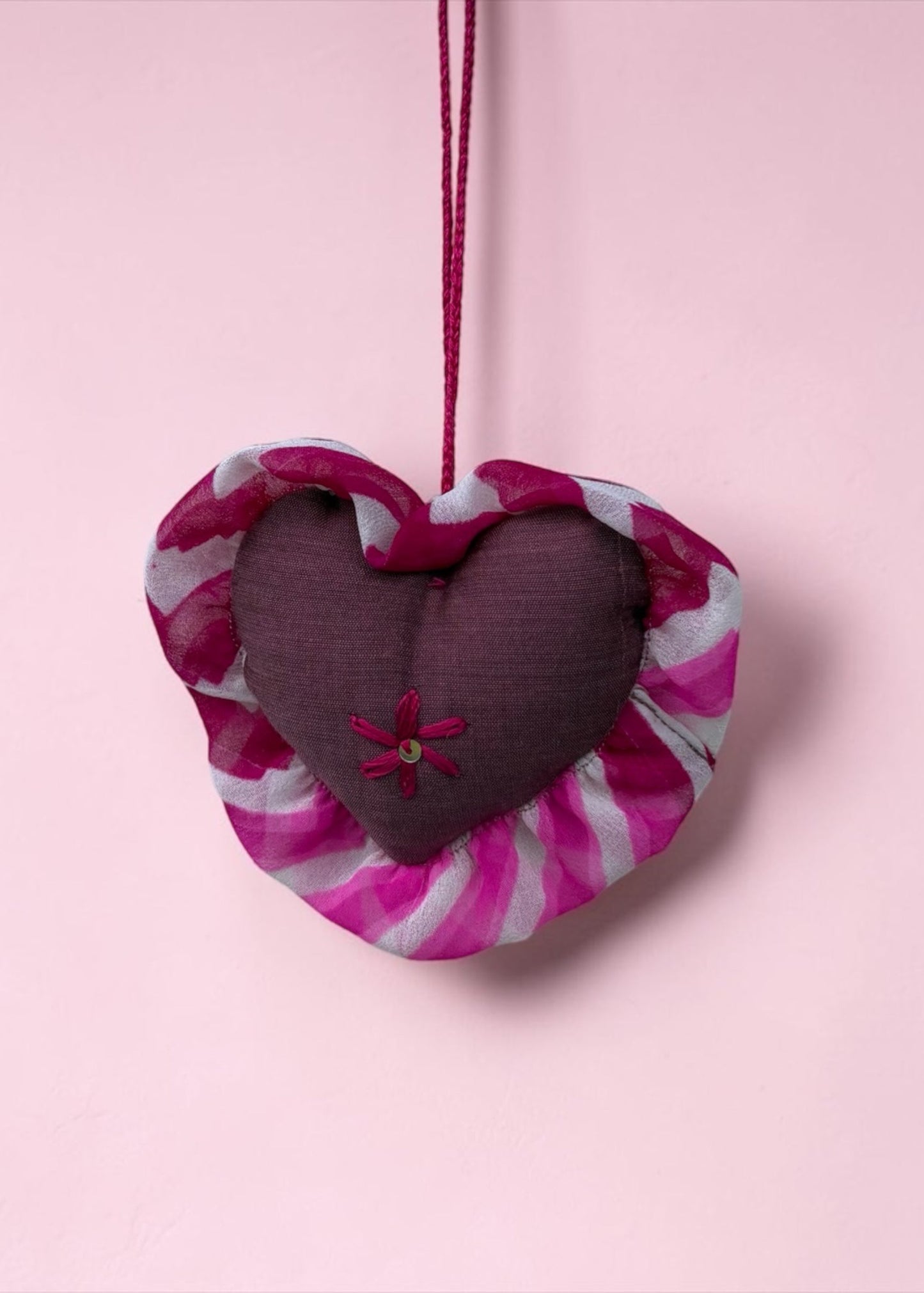 Berry Blossom Heart Charm