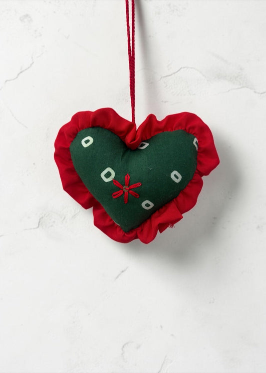 Evergreen Heart Charm