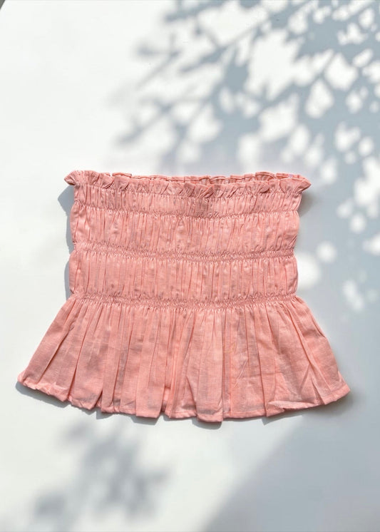 Rosewater Smocked Top