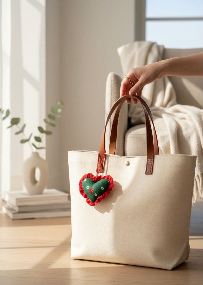 Evergreen Heart Charm