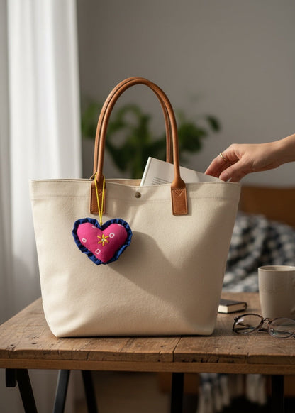 Berry Bloom Heart Charm