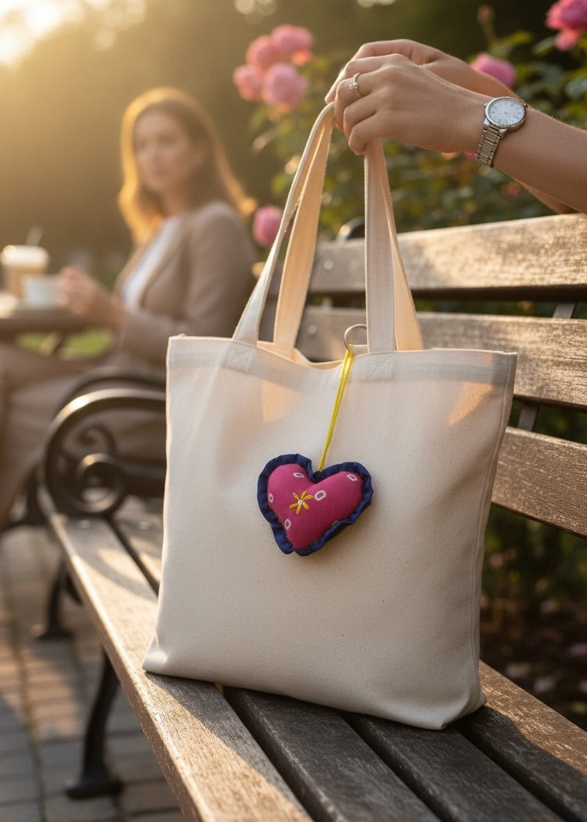 Berry Bloom Heart Charm