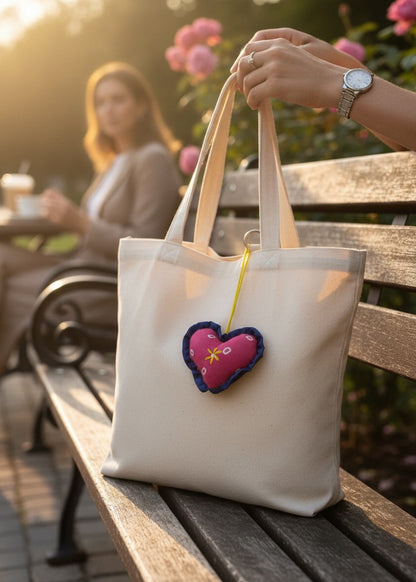 Berry Bloom Heart Charm