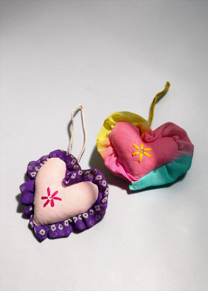 Cotton Candy Heart Charm Set
