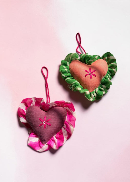 Garden Romance Heart Charm Set