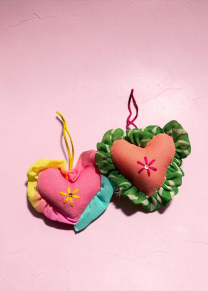 Pastel Picnic Heart Charm Set
