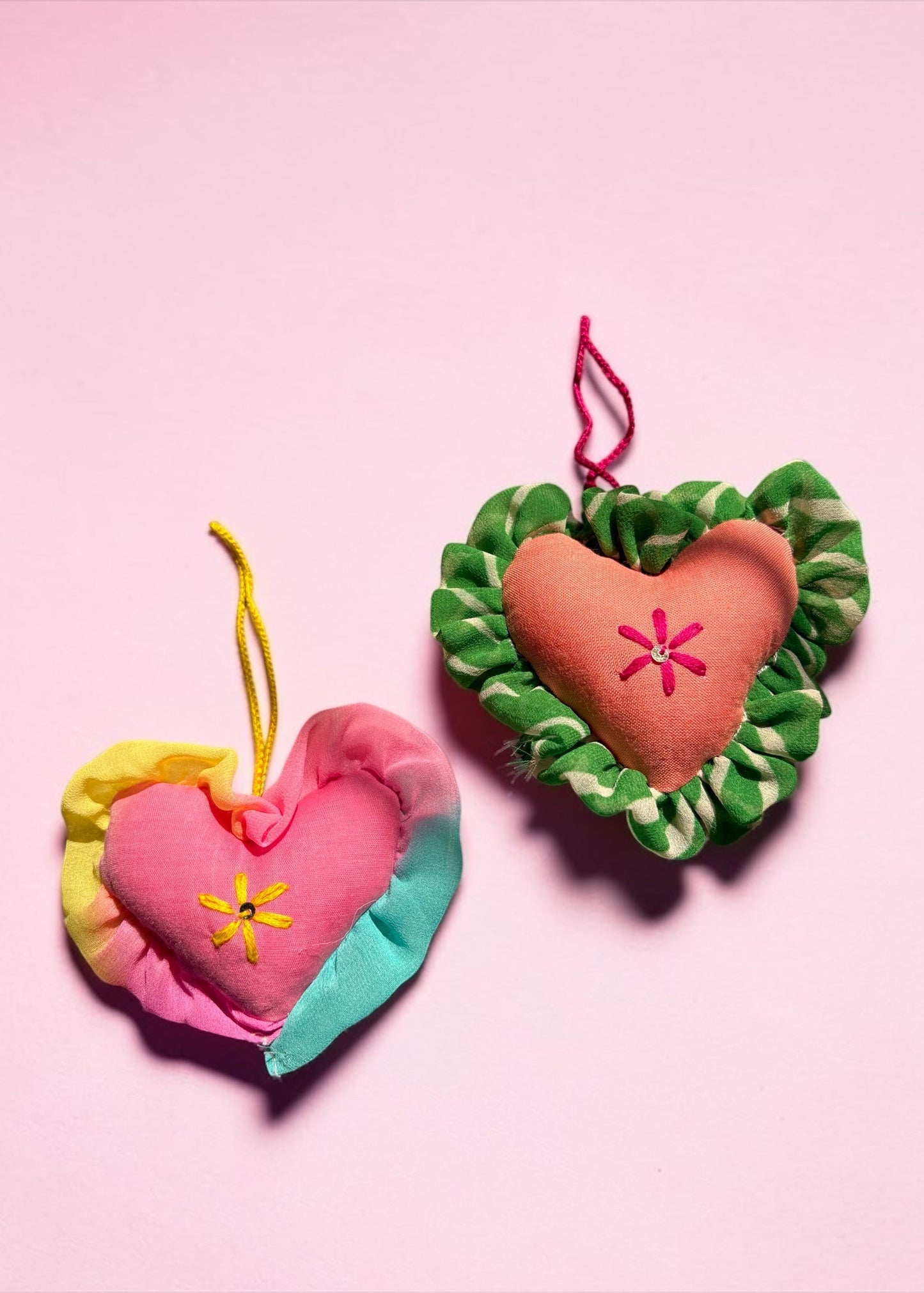 Pastel Picnic Heart Charm Set