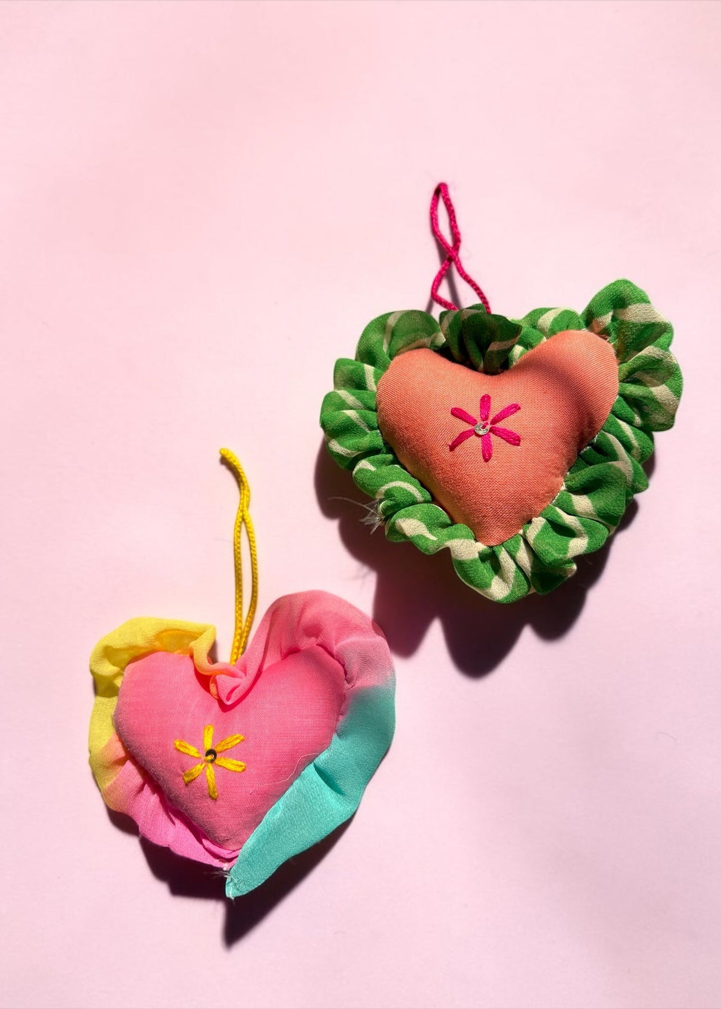 Pastel Picnic Heart Charm Set