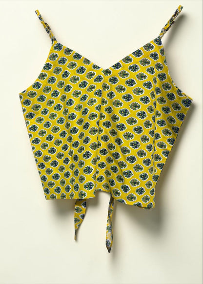 Sunbeam Bloom Tie-Up Cami Top