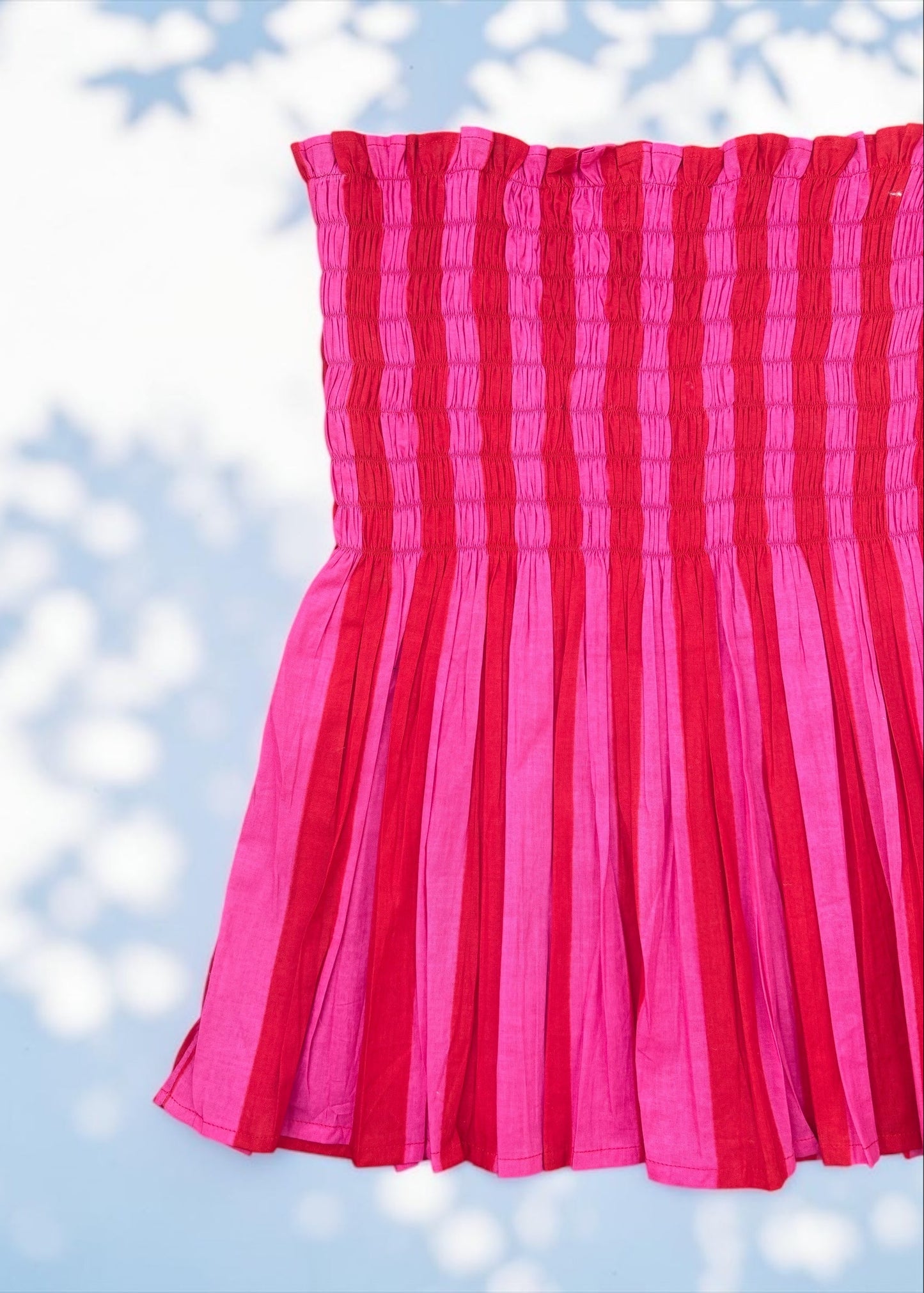 Rosy Breeze Smocked Top — ThatRomeo