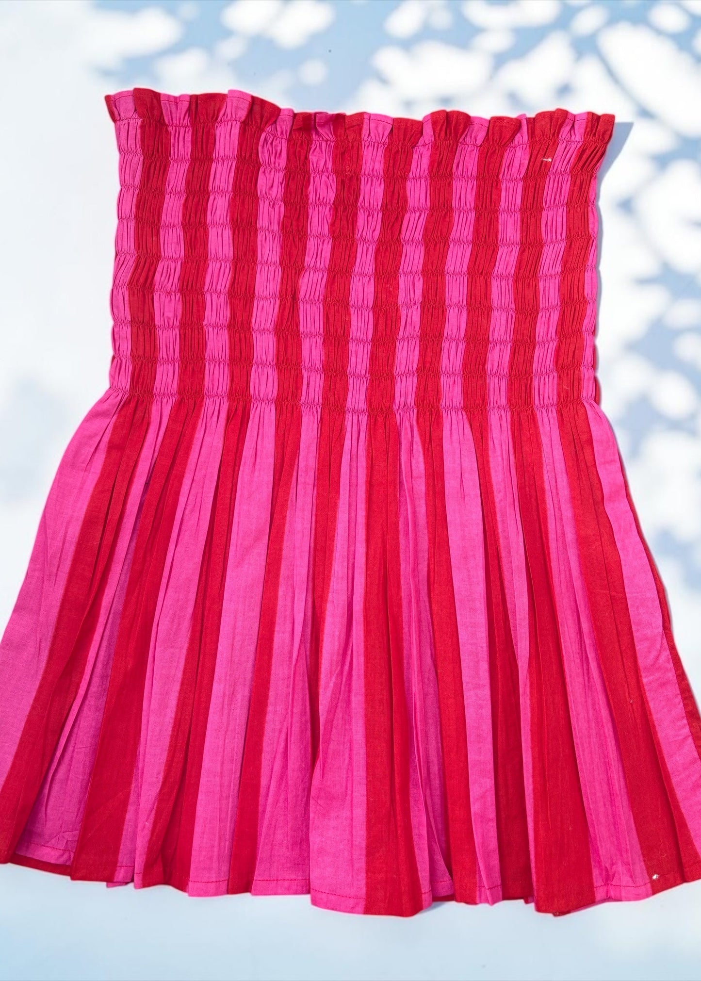 Rosy Breeze Smocked Top — ThatRomeo
