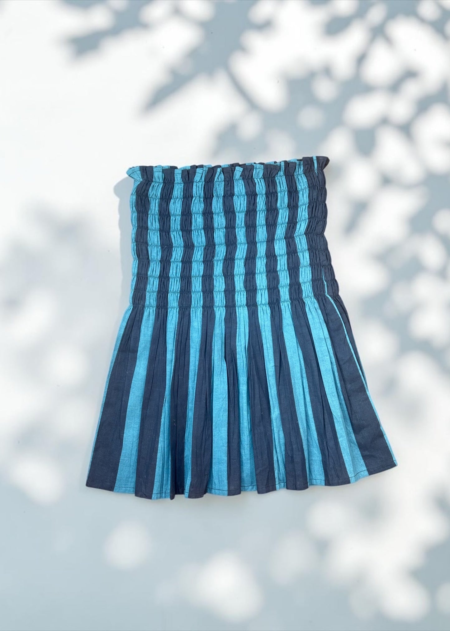 Azure Drift Smocked Top — ThatRomeo