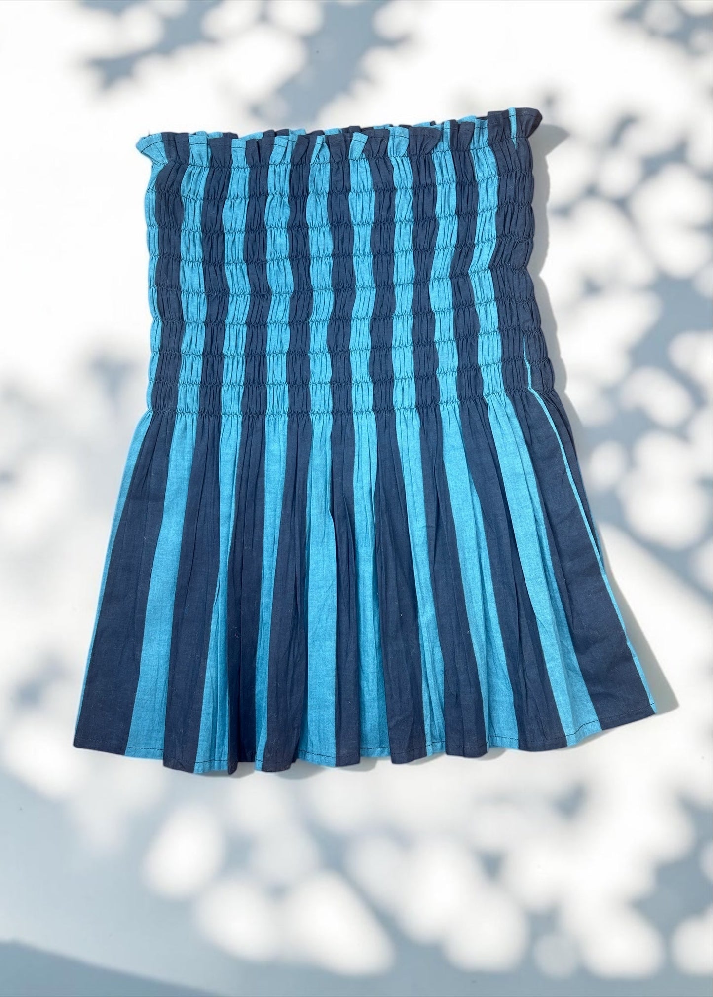 Azure Drift Smocked Top — ThatRomeo