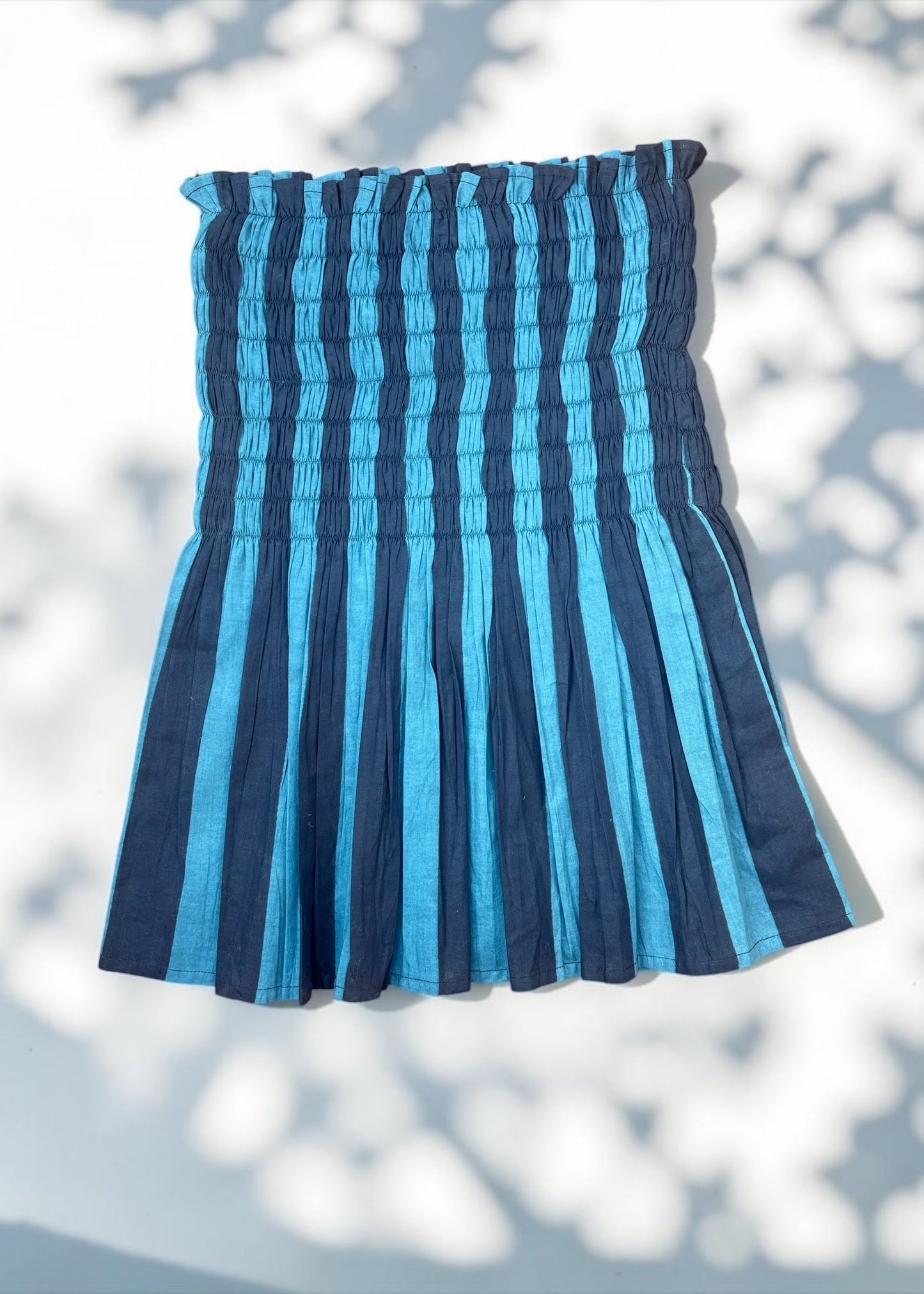 Azure Drift Smocked Top — ThatRomeo