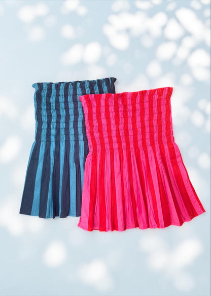 Candy Stripe Smocked Top Duo