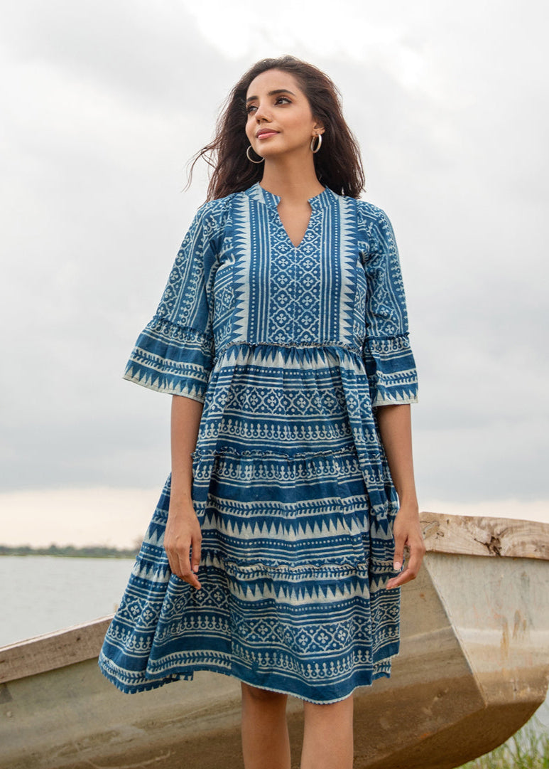 Atea –Cotton Midi Dress