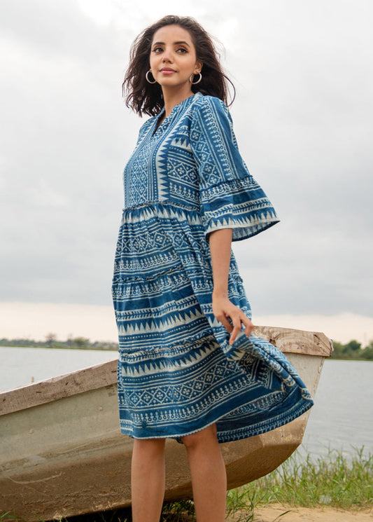 Atea –Cotton Midi Dress