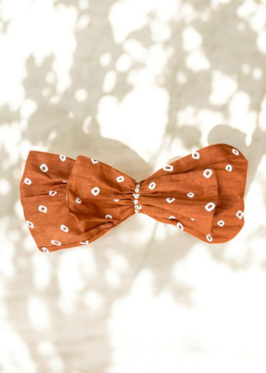 Brown Bandhani Headband