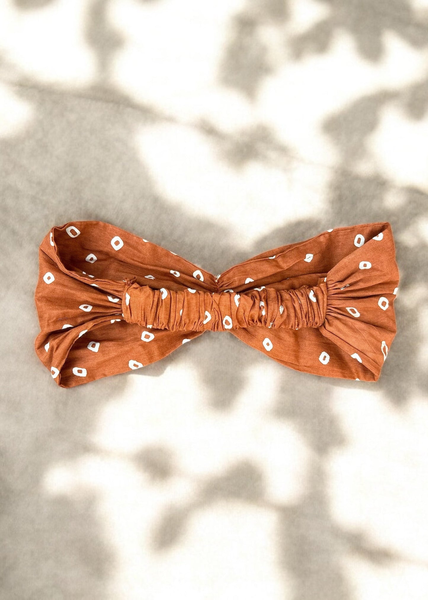 Brown Bandhani Headband