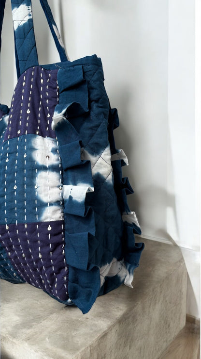 Indigo Rain Tote Bags
