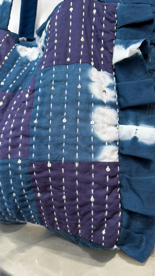 Indigo Rain Tote Bags