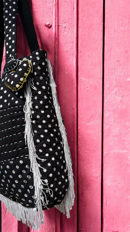 Midnight Dots Tote Bags