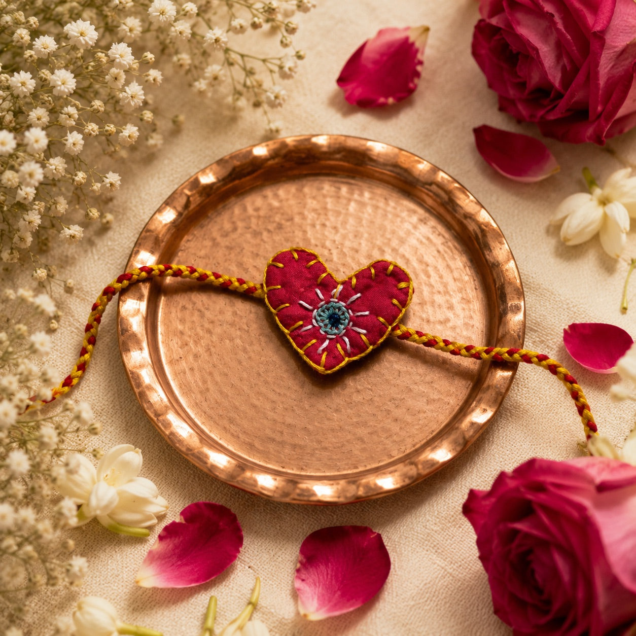 Crimson Heart Rakhi