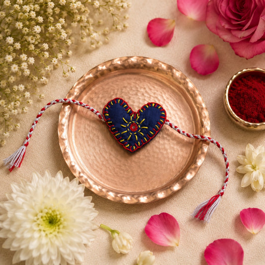 Midnight Heartloom Rakhi