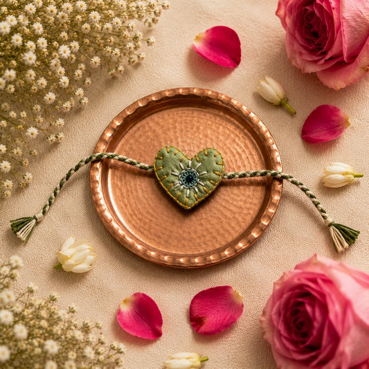 Olive Heartloom Rakhi