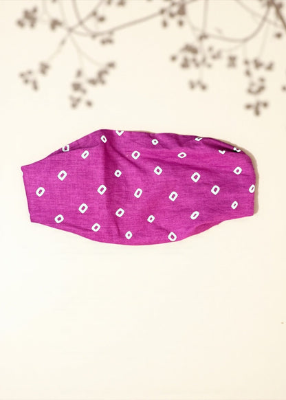Purple Bandhani Headband