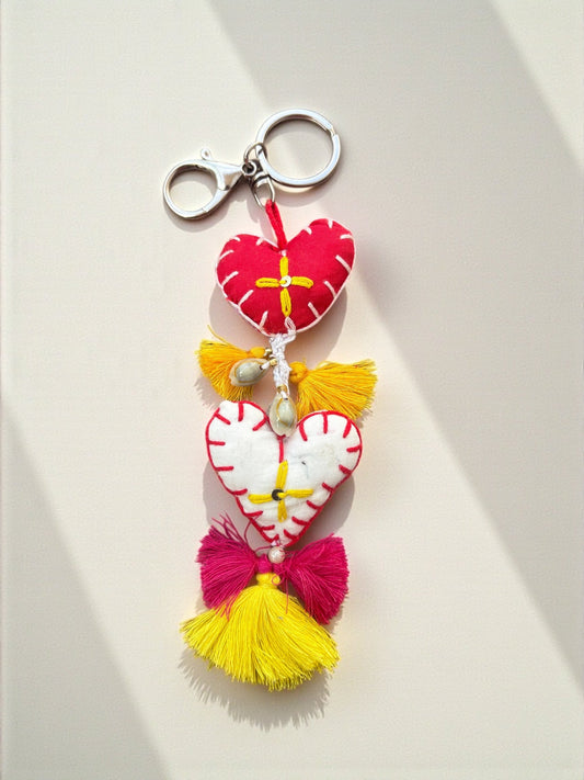 Twin Flame Tassel Charm