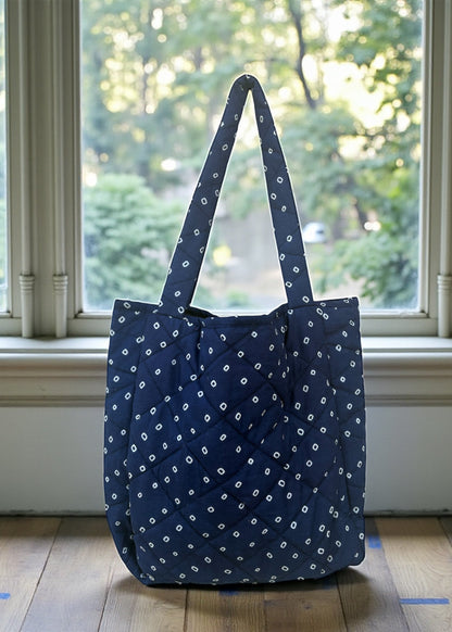 Indigo Nomad Patchwork Tote