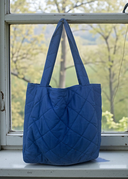 Bold Heart Quilted Tote Bag