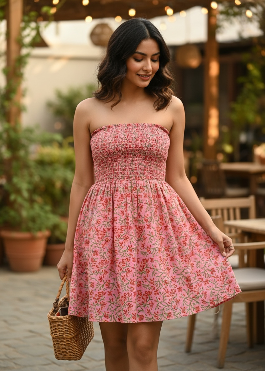 Rosevine Smocked Dress