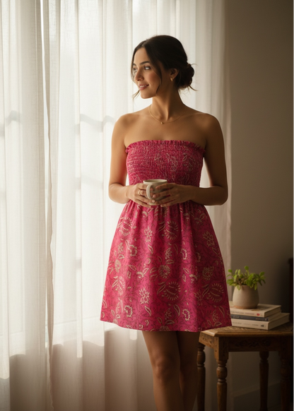 Rosewood Paisley Smocked Dress