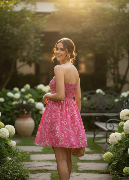 Rosewood Paisley Smocked Dress