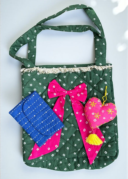 Green Bow Tote Festive Hamper