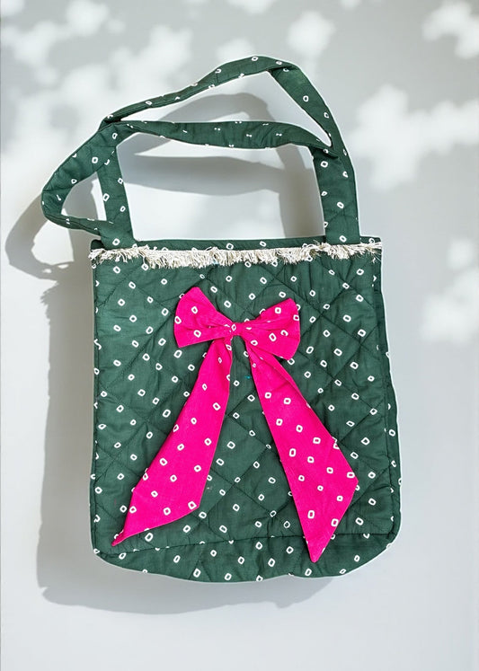 Green Bow Tote Festive Hamper